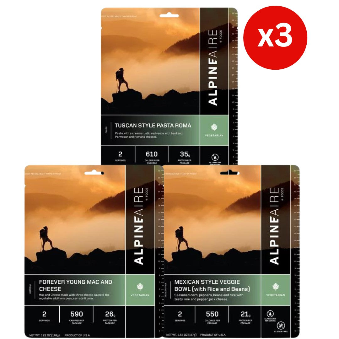 AlpineAire 3-Day Deluxe Emergency Meal Bundle