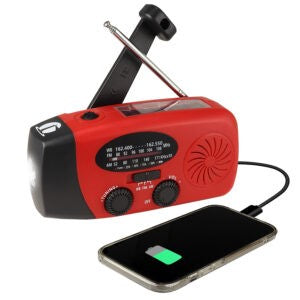 4-in-1 Dynamo Solar NOAA Weather Band Radio and Flashlight